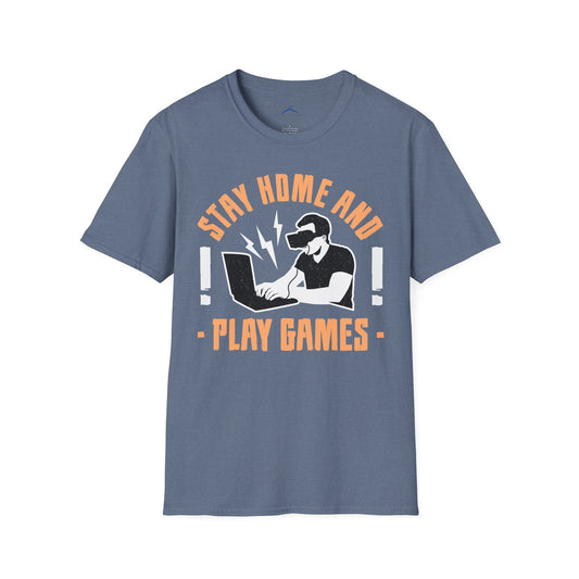 Stay Home and Play Gamer Tee