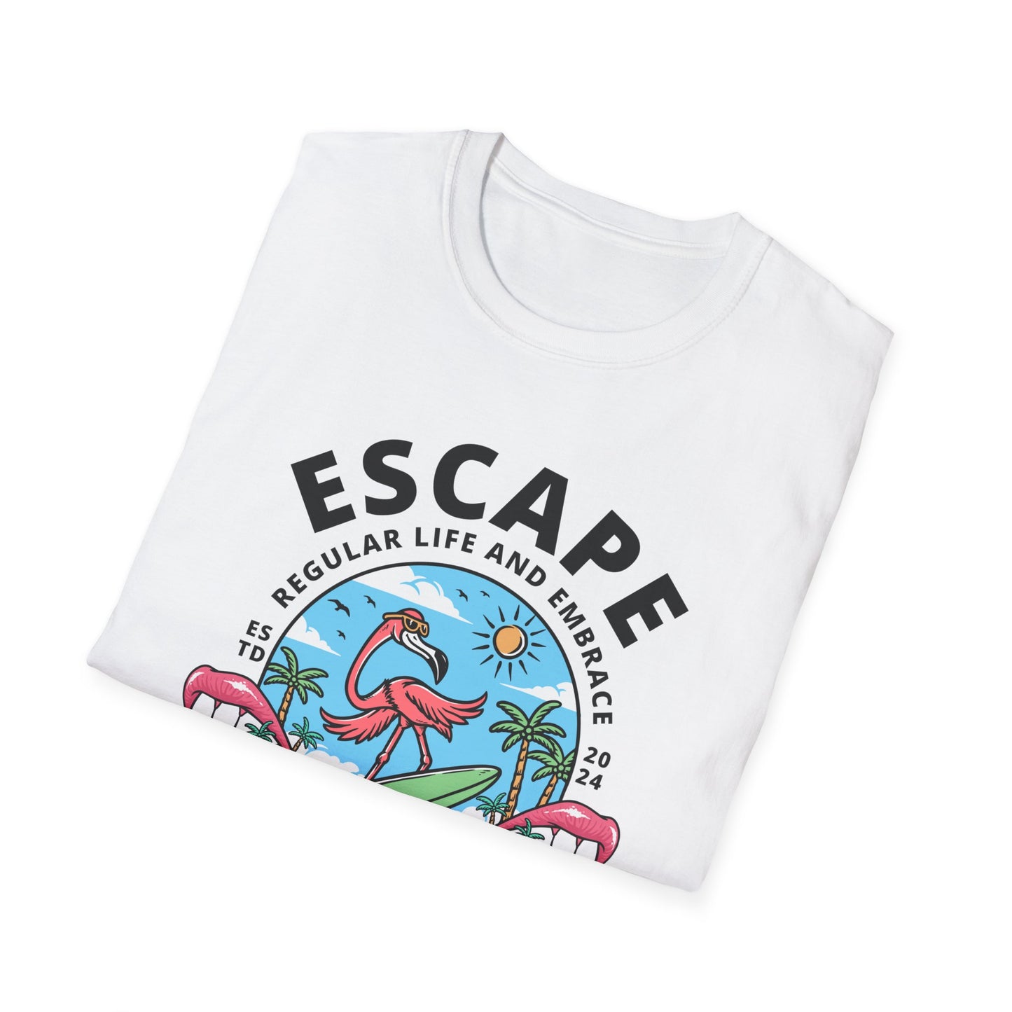 Escape To Paradise - Travel Adventure Graphic Tee