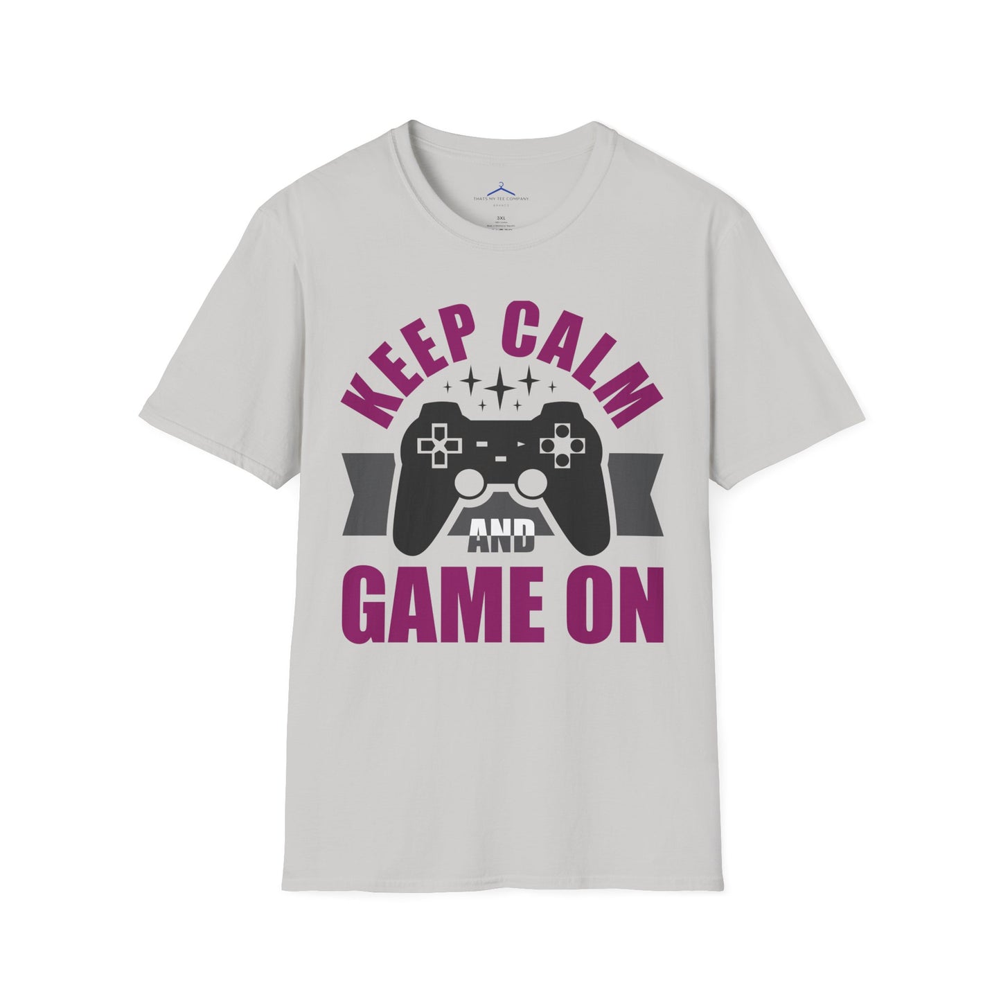 Keep Calm and Game On Gamer Tee