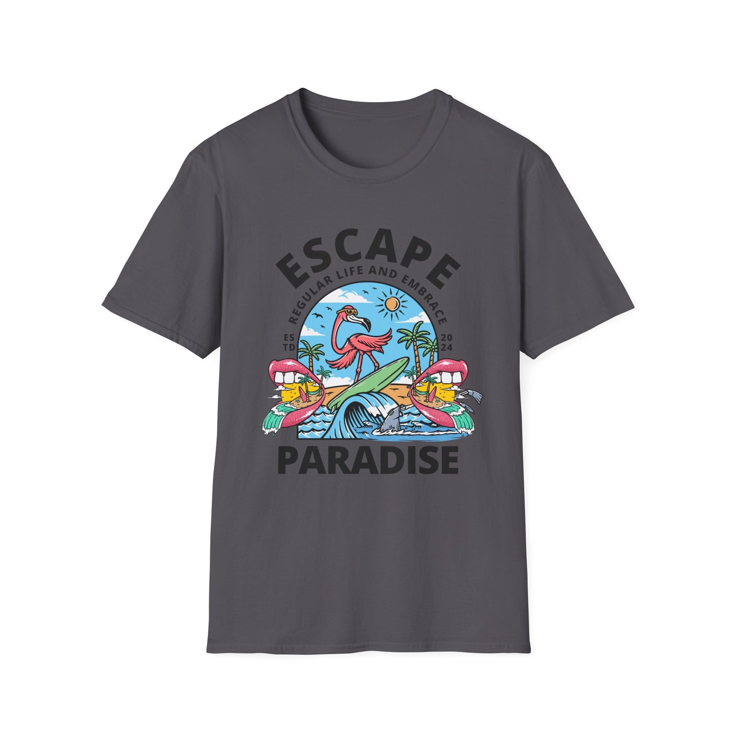 Escape To Paradise - Travel Adventure Graphic Tee