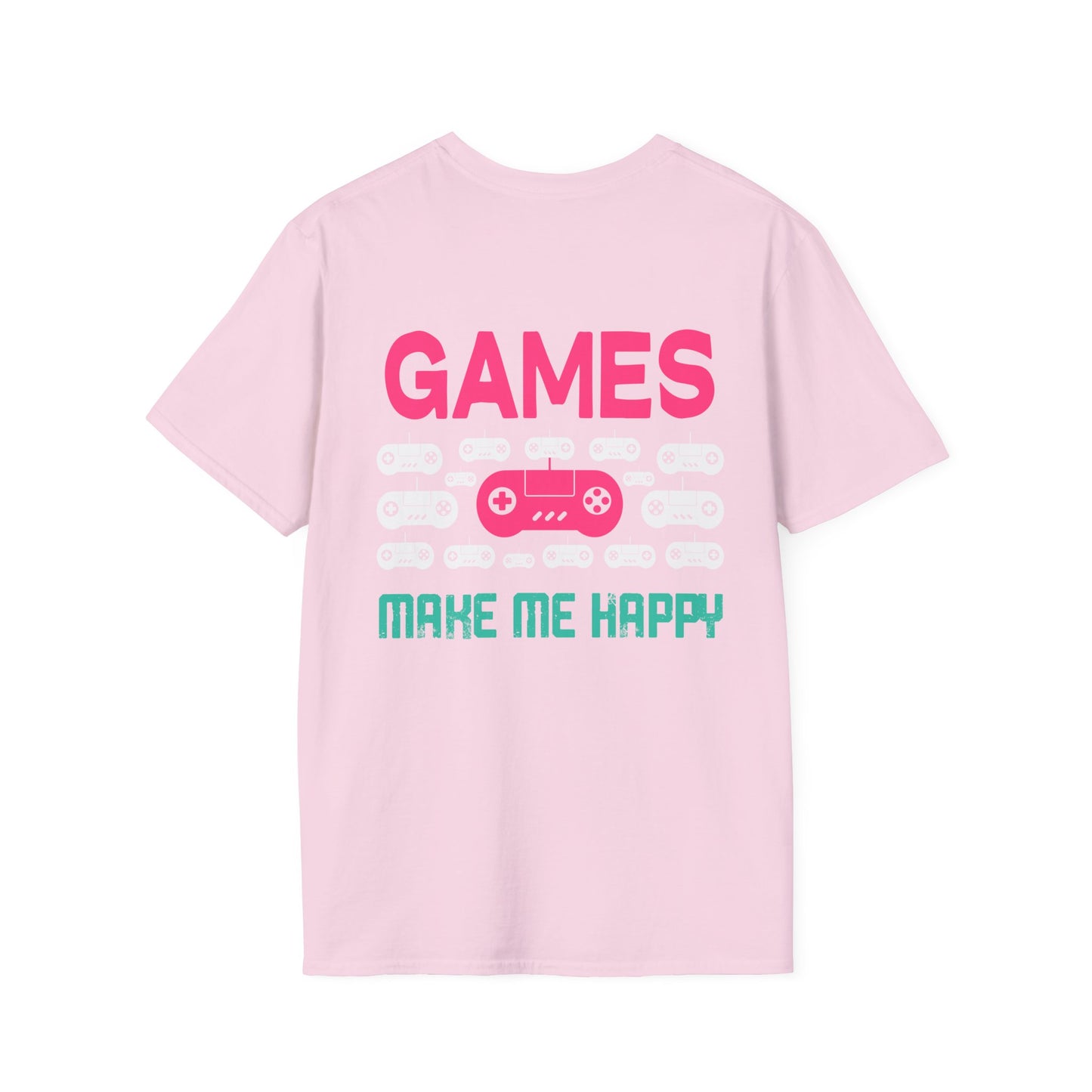 Games Make Me Happy Gamer Tee