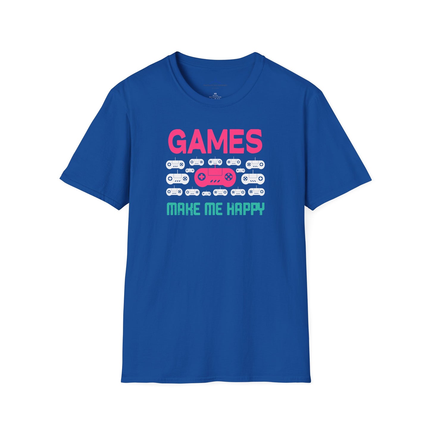 Games Make Me Happy Gamer Tee
