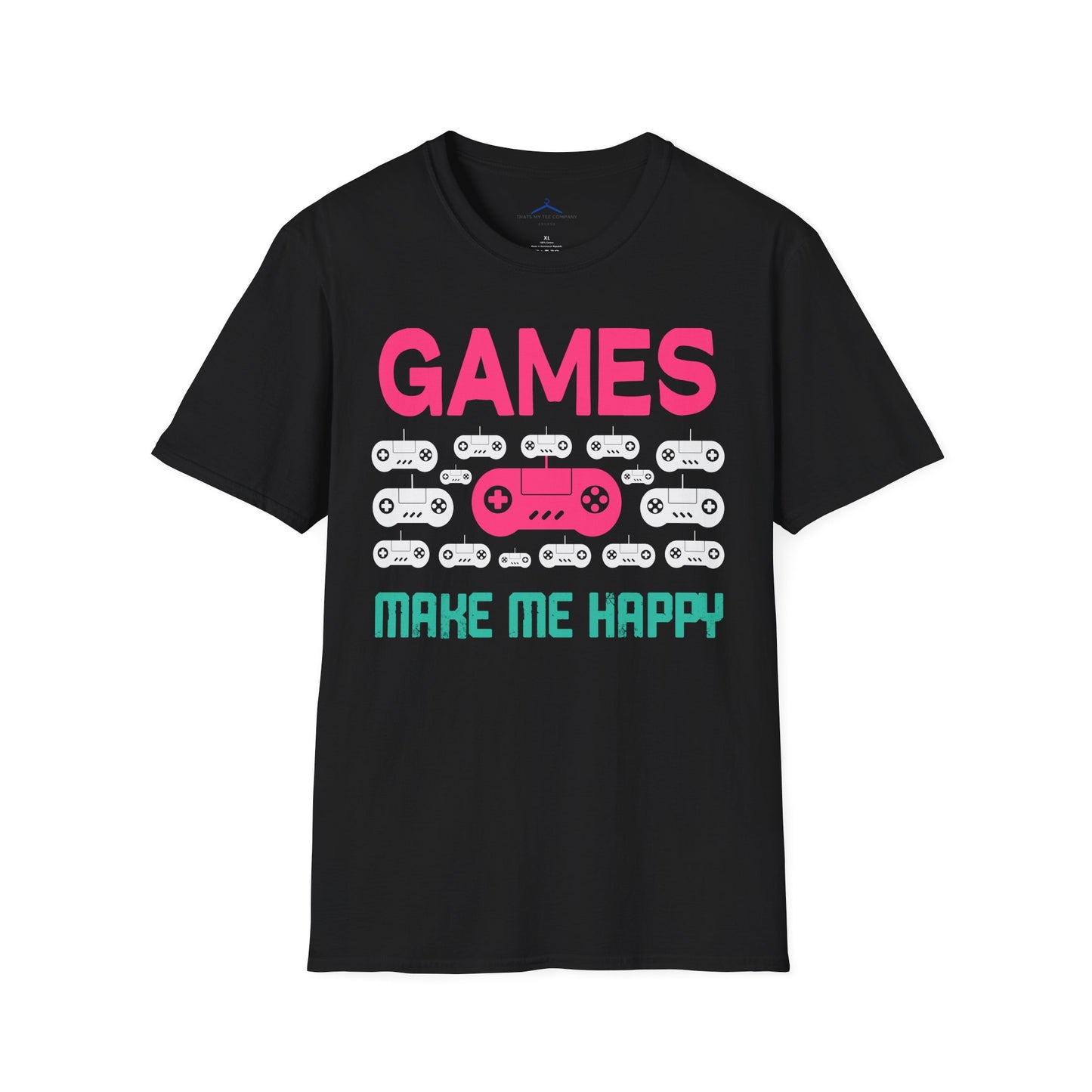 Games Make Me Happy Gamer Tee