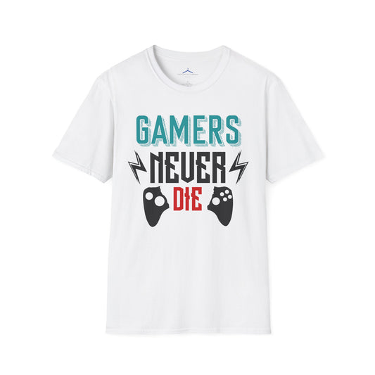 Gamers Never Die Gamer Tee