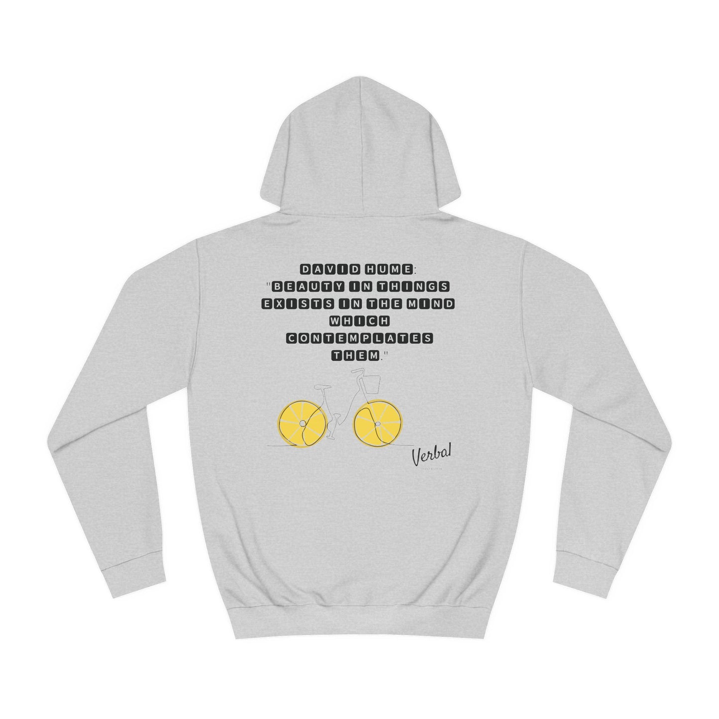 David Hume quote Inspired College hoodie - 18th Century Wisdom