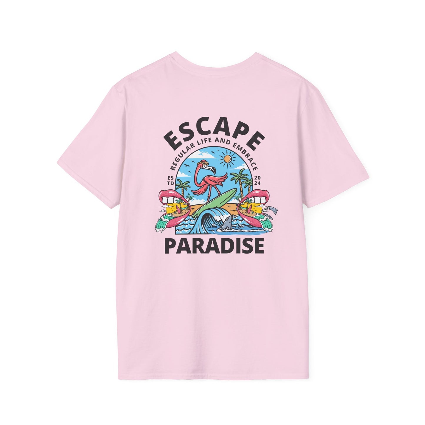 Escape To Paradise - Travel Adventure Graphic Tee
