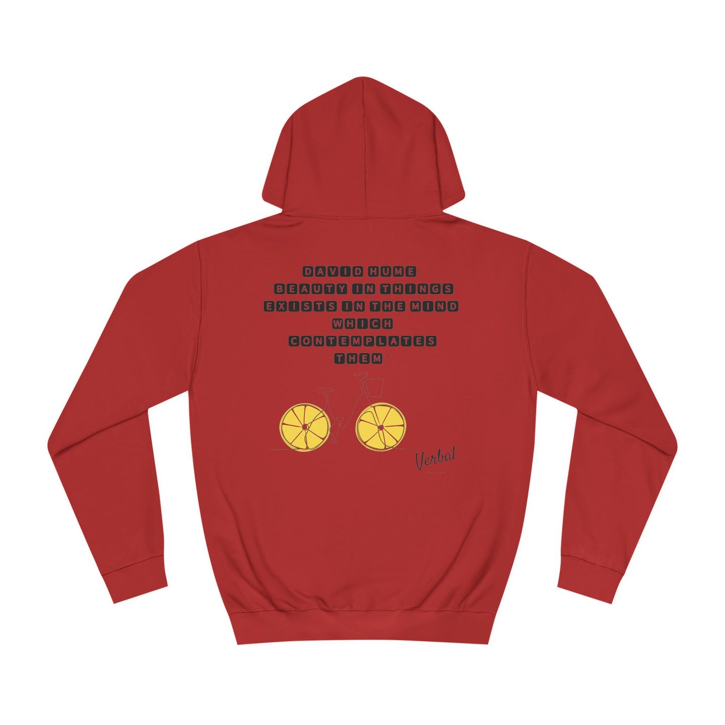 David Hume quote Inspired College hoodie - 18th Century Wisdom