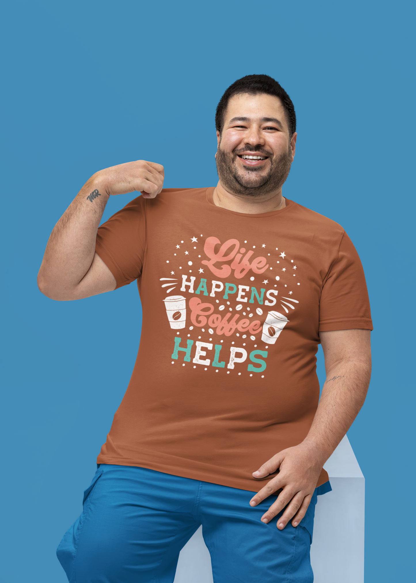 Life Happens - Coffee Tee