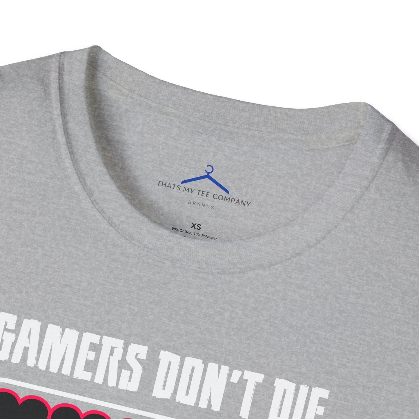 Gamers Don't Die, They Respawn Gamer Tee