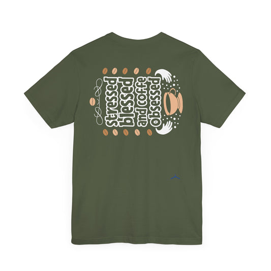 Stressed Blessed And Coffee Obsessed - Coffee Tee