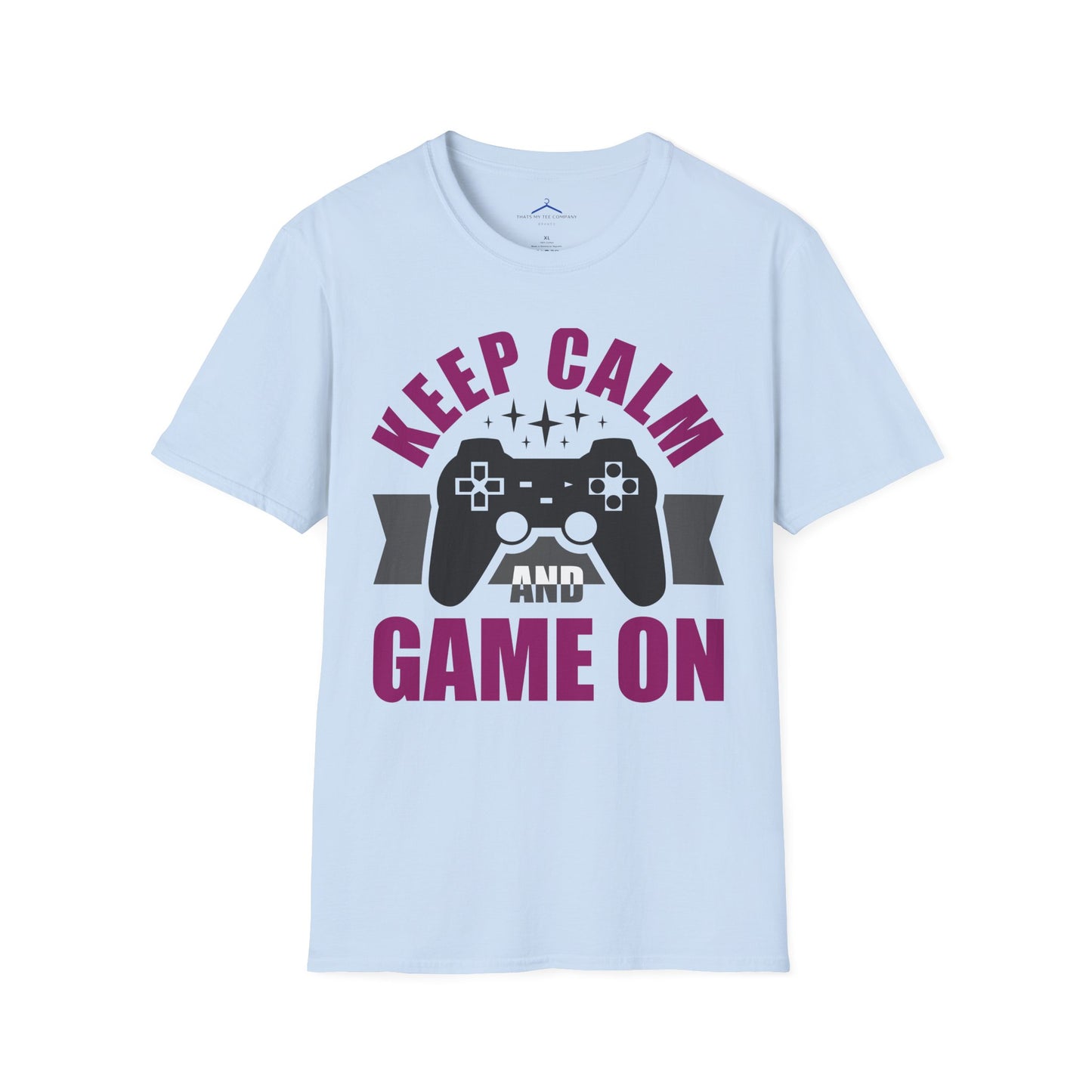 Keep Calm and Game On Gamer Tee