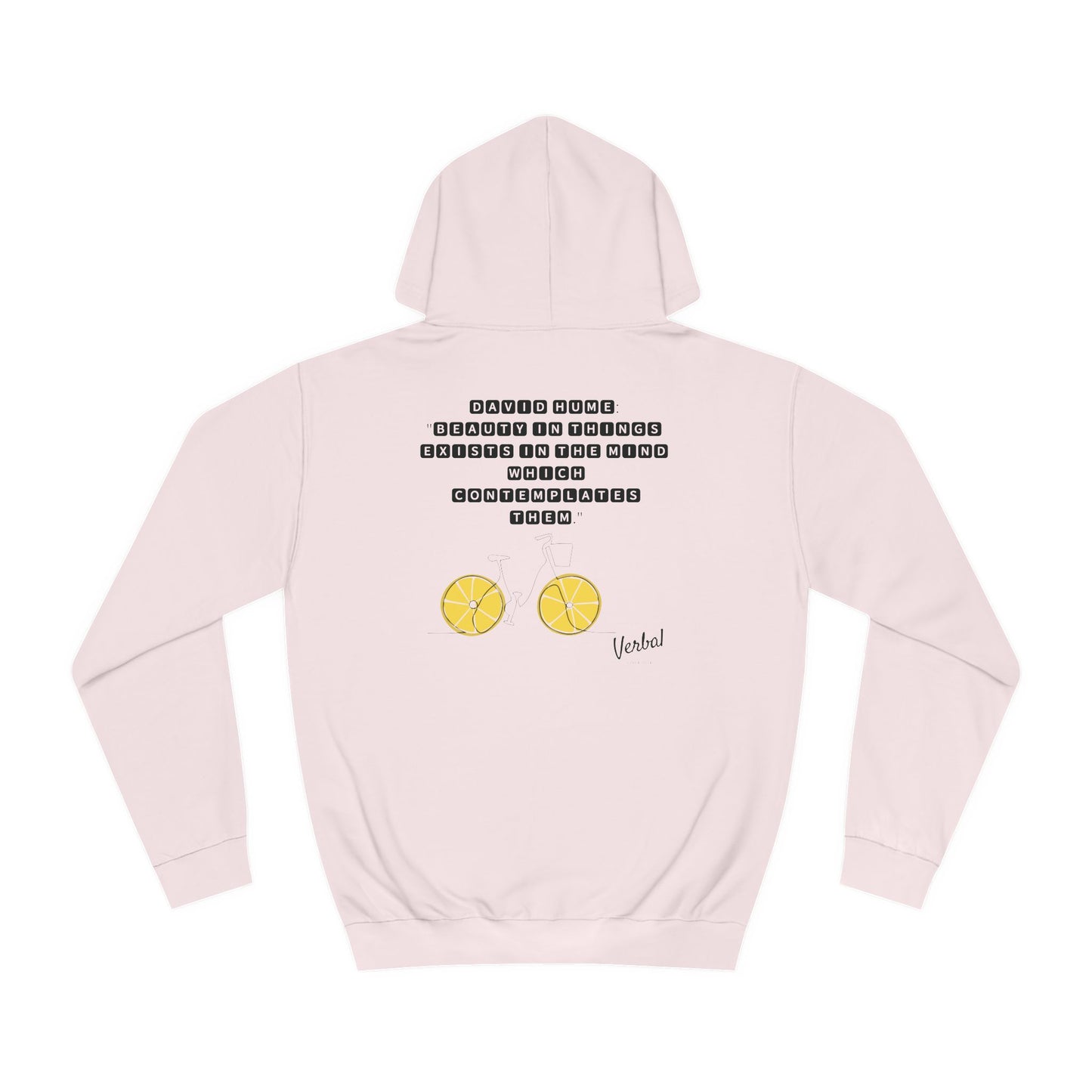 David Hume quote Inspired College hoodie - 18th Century Wisdom