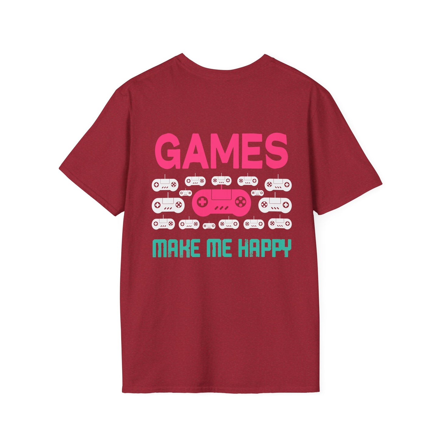 Games Make Me Happy Gamer Tee