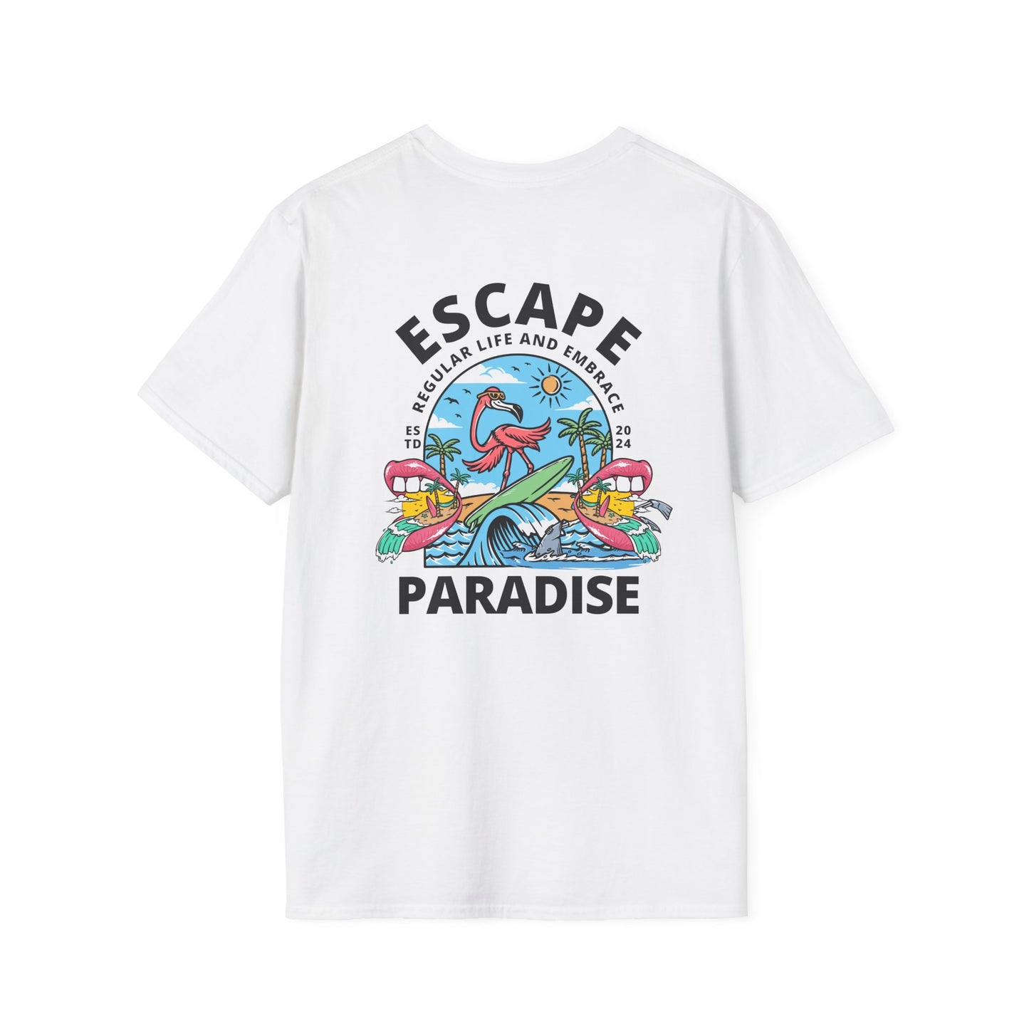 Escape To Paradise - Travel Adventure Graphic Tee