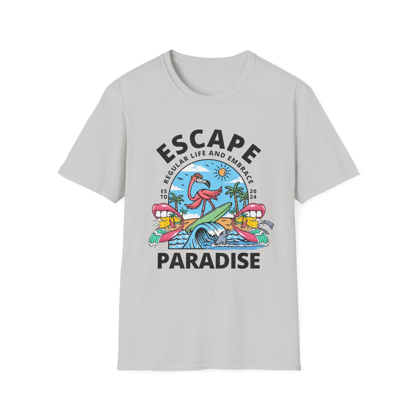Escape To Paradise - Travel Adventure Graphic Tee
