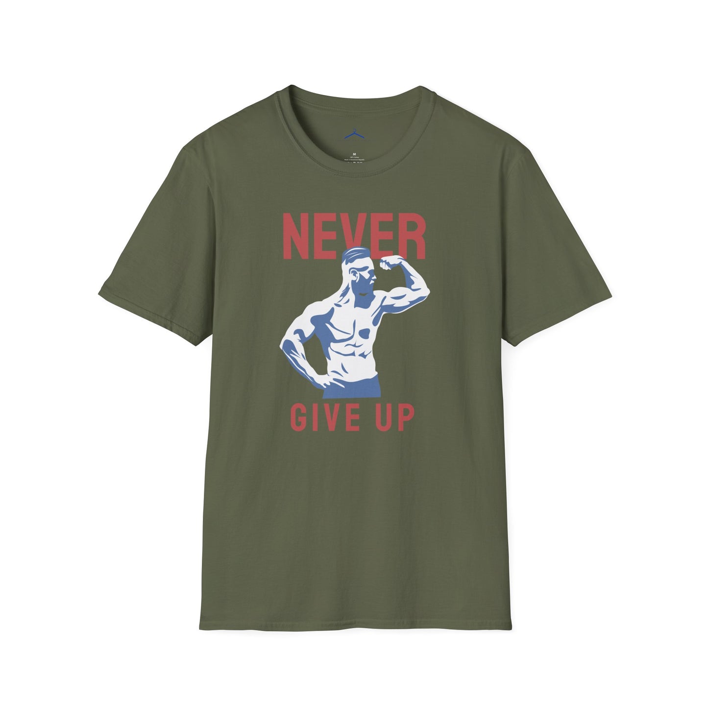 NEVER GIVE UP Fitness T-Shirt