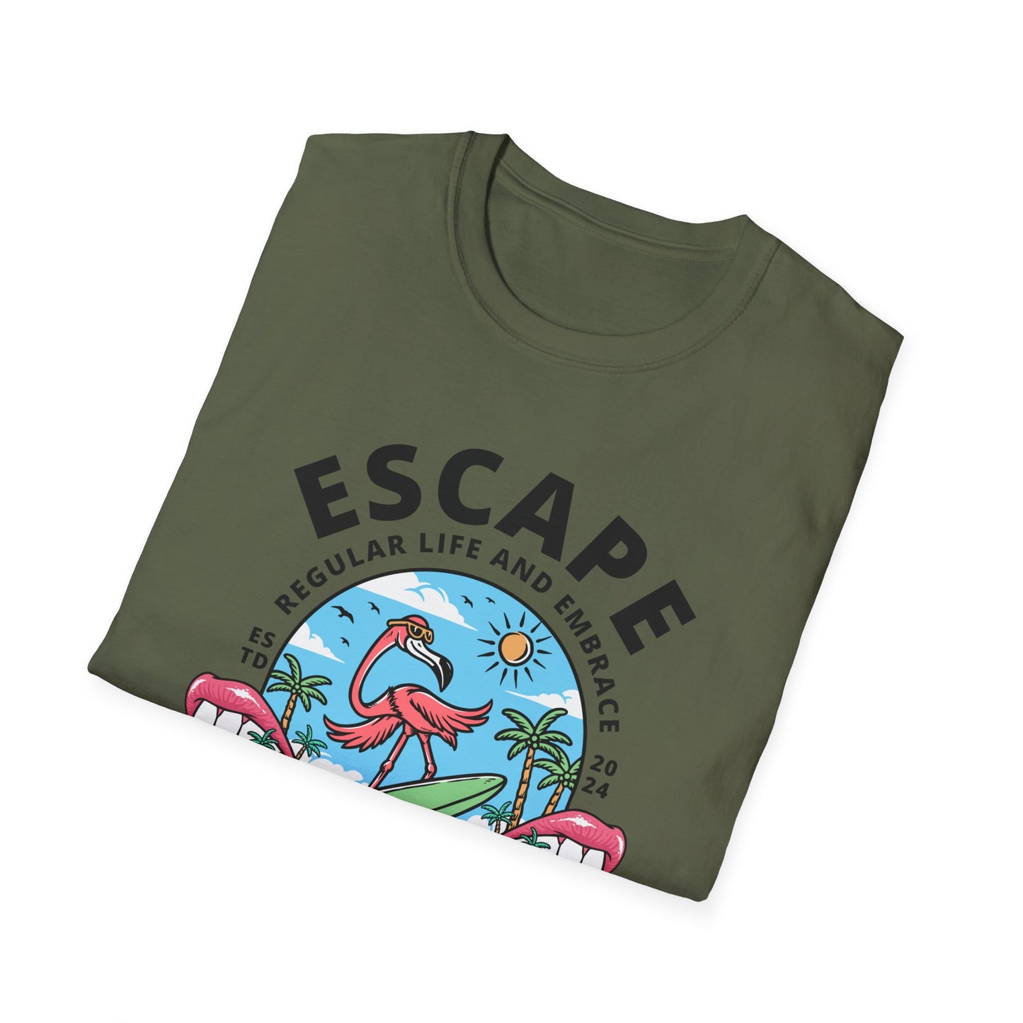 Escape To Paradise - Travel Adventure Graphic Tee