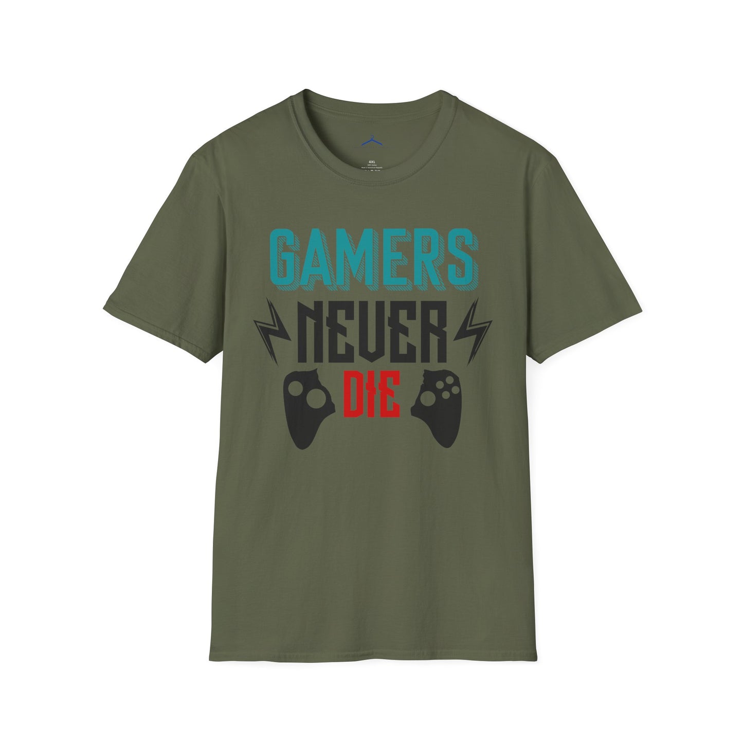 Gamers Never Die Gamer Tee