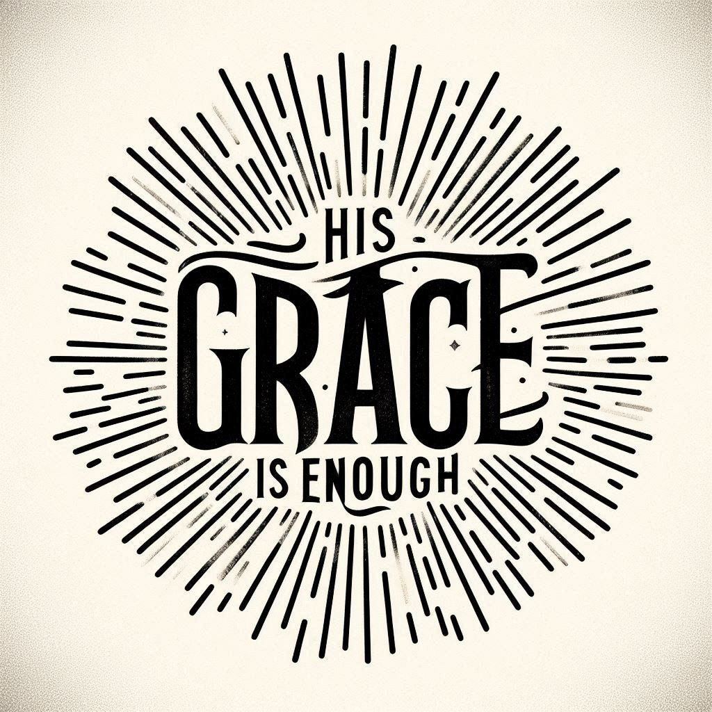 his grace is enough "faith graphic tee"