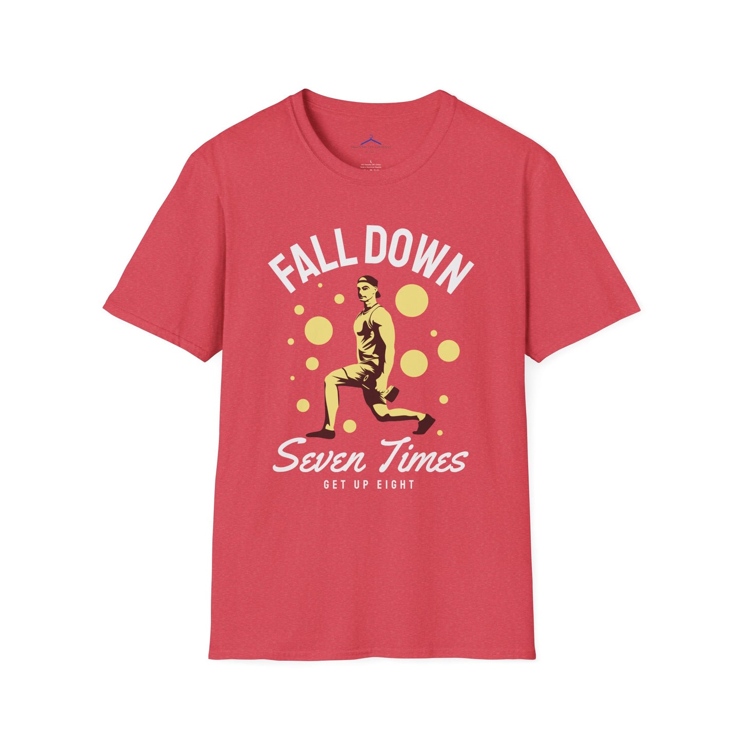 FALLDOWN Seven Times Get Up Eight Fitness T-Shirt