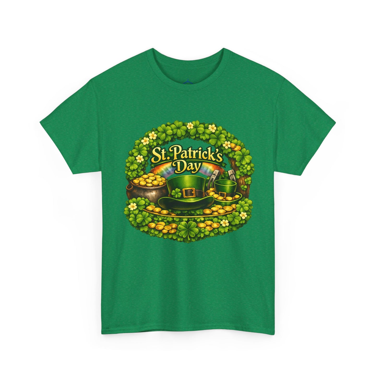 St. Patrick's Day Tee — "Irish Today, Hungover Tomorrow" Shamrock & Pot of Gold Shirt