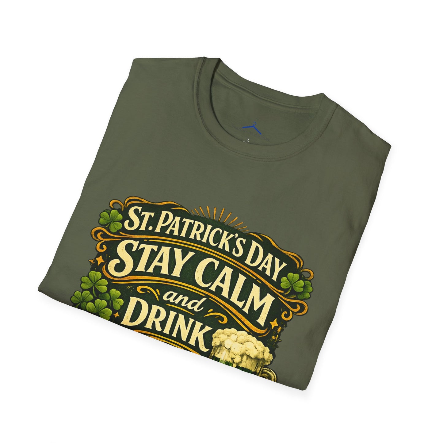 St. Patrick's Day "Stay Calm and Drink Green Beer" T-Shirt