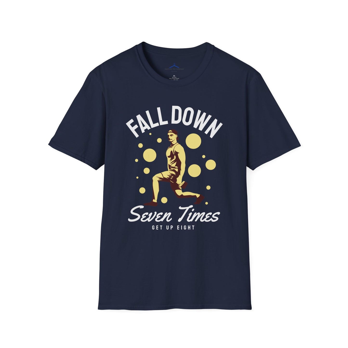 FALLDOWN Seven Times Get Up Eight Fitness T-Shirt