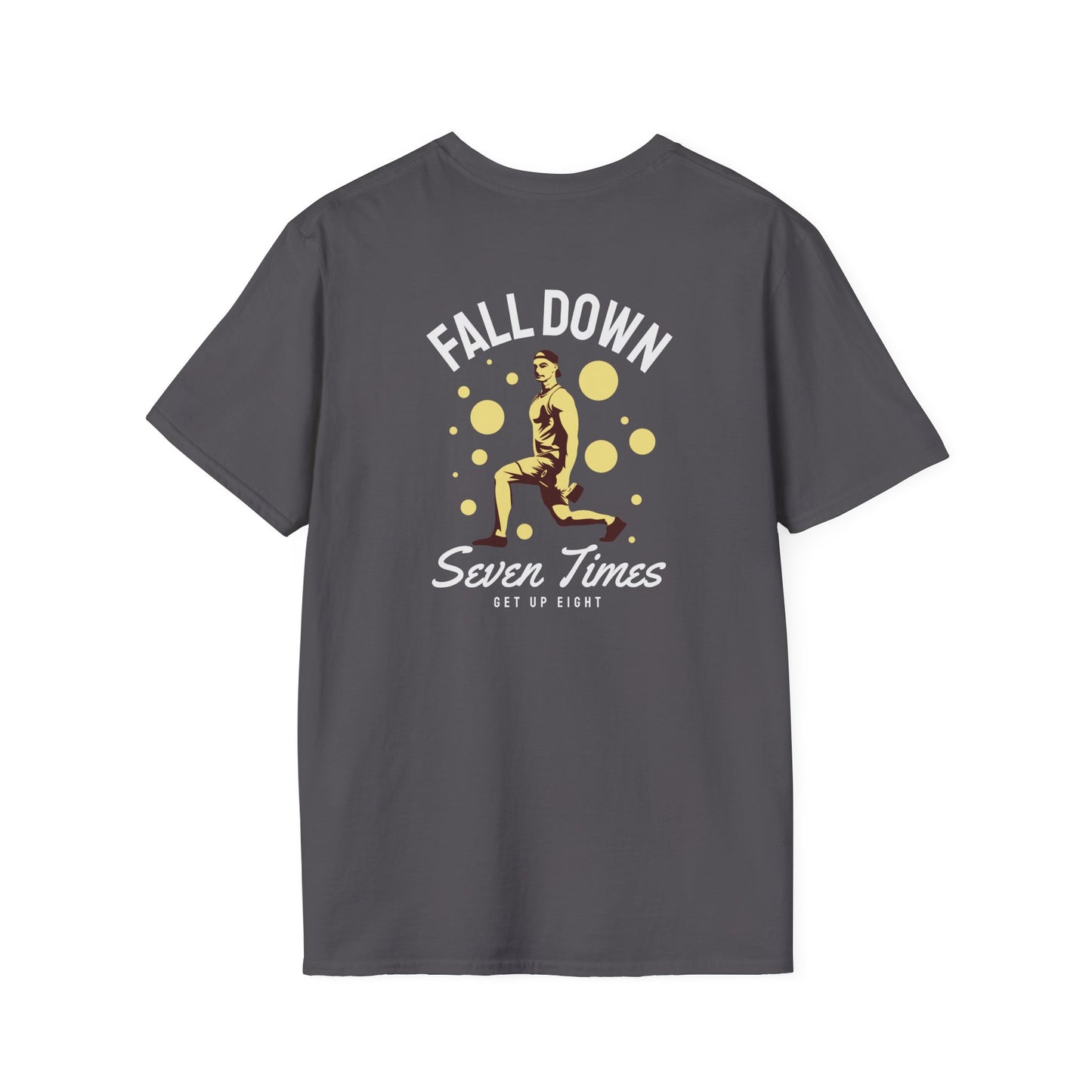 FALLDOWN Seven Times Get Up Eight Fitness T-Shirt