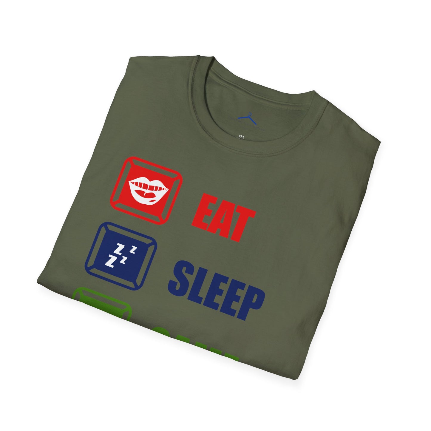 Eat Sleep Game Repeat Gamer Tee