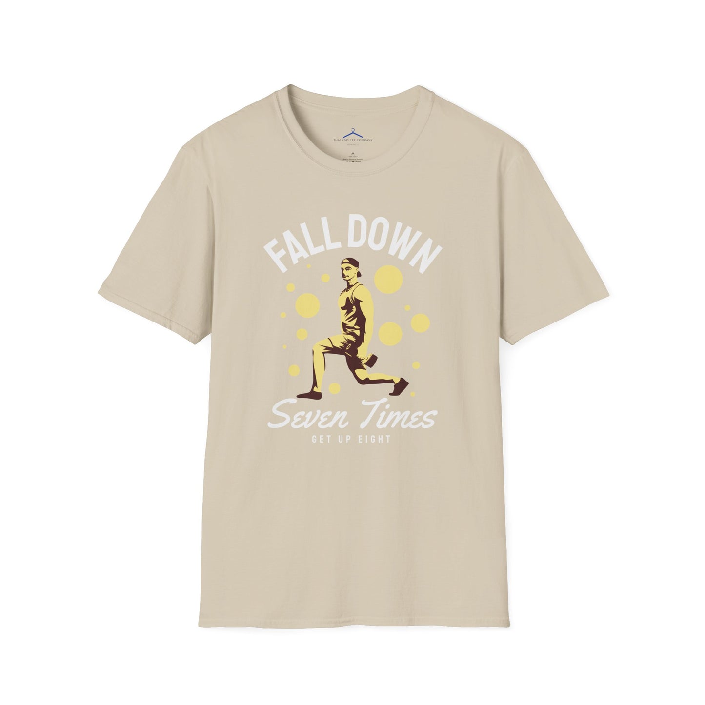 FALLDOWN Seven Times Get Up Eight Fitness T-Shirt