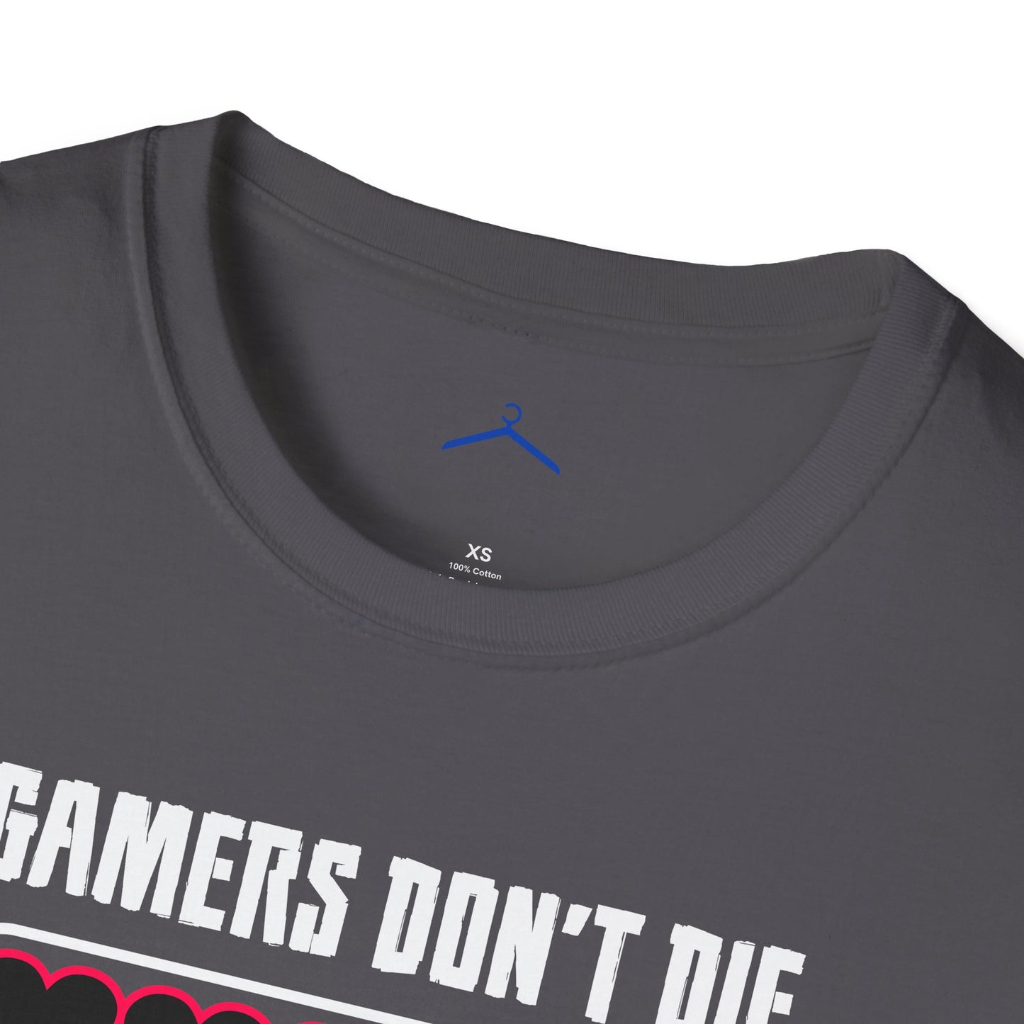 Gamers Don't Die, They Respawn Gamer Tee