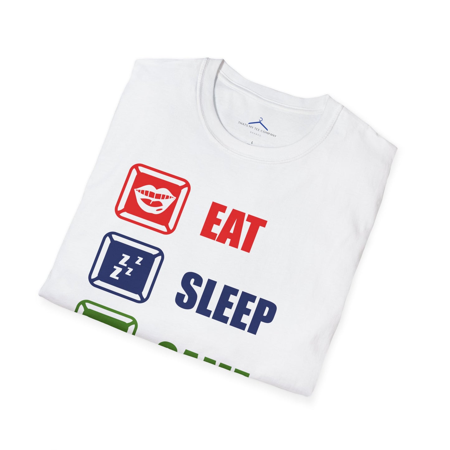 Eat Sleep Game Repeat Gamer Tee