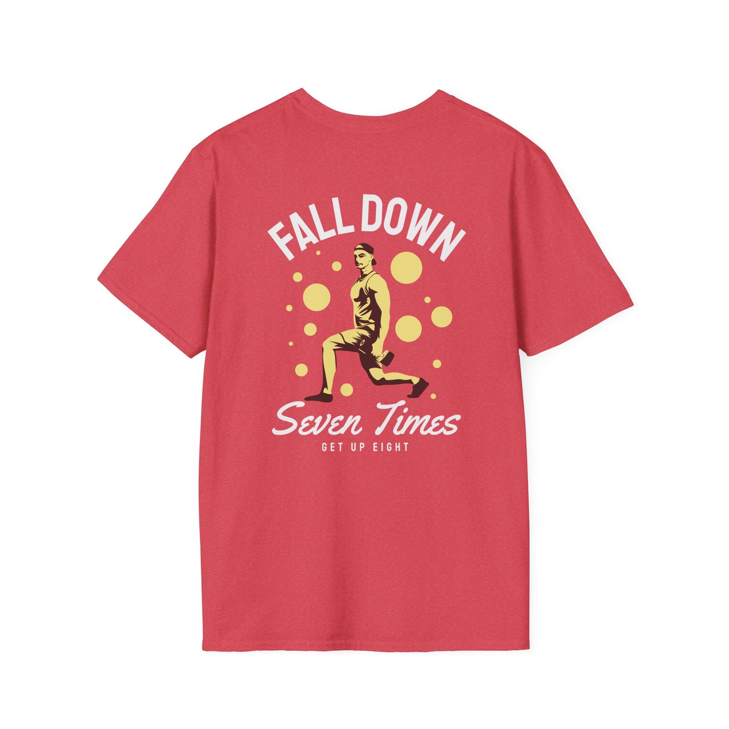 FALLDOWN Seven Times Get Up Eight Fitness T-Shirt