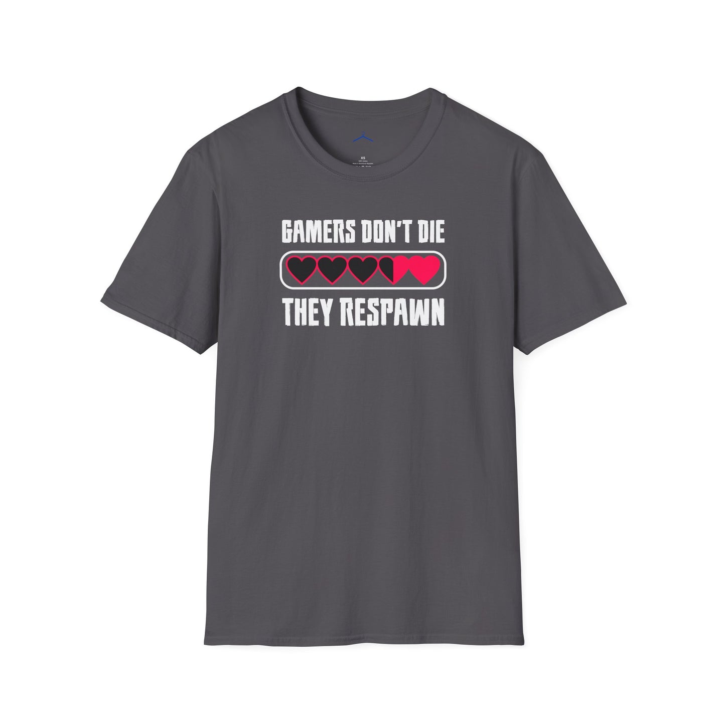 Gamers Don't Die, They Respawn Gamer Tee