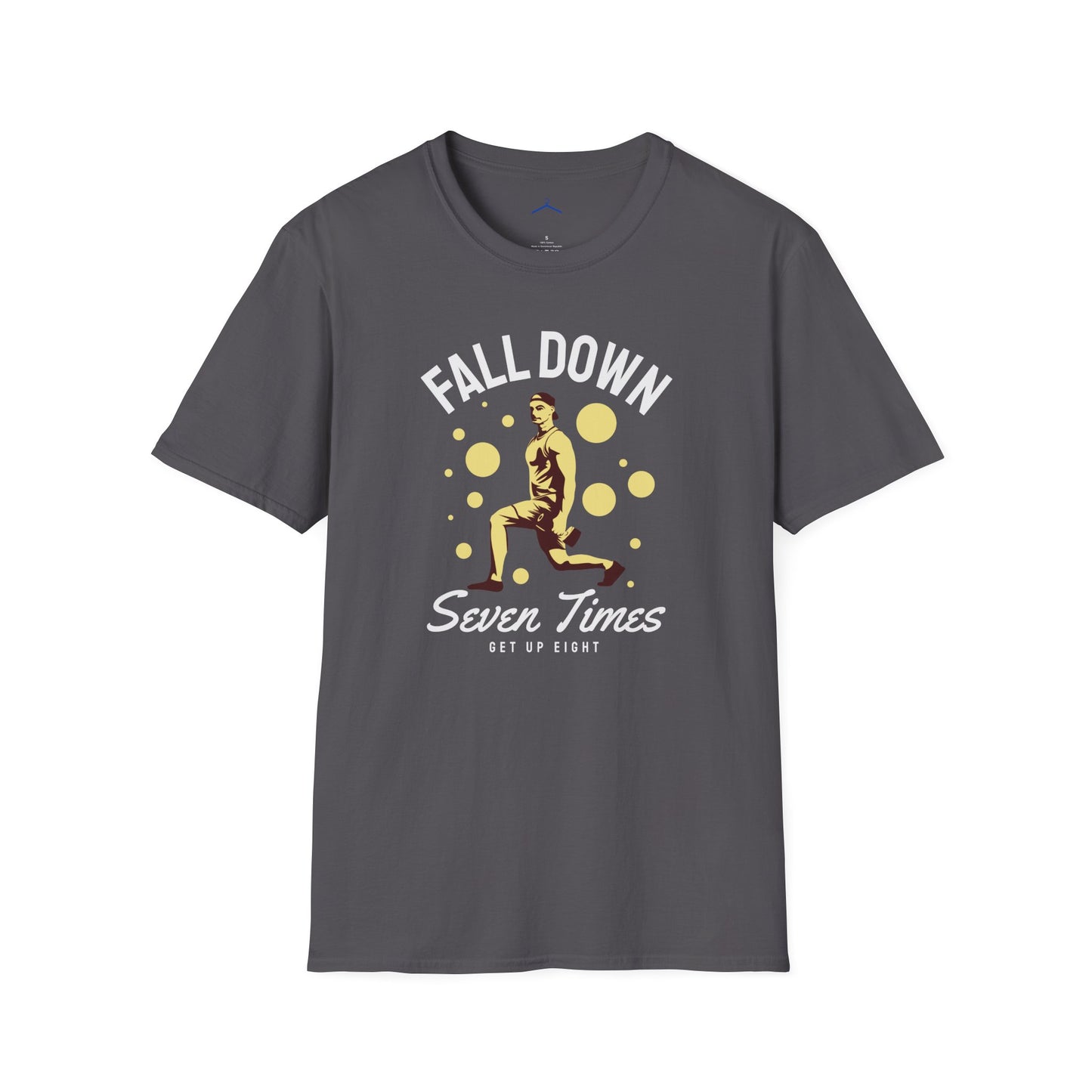 FALLDOWN Seven Times Get Up Eight Fitness T-Shirt