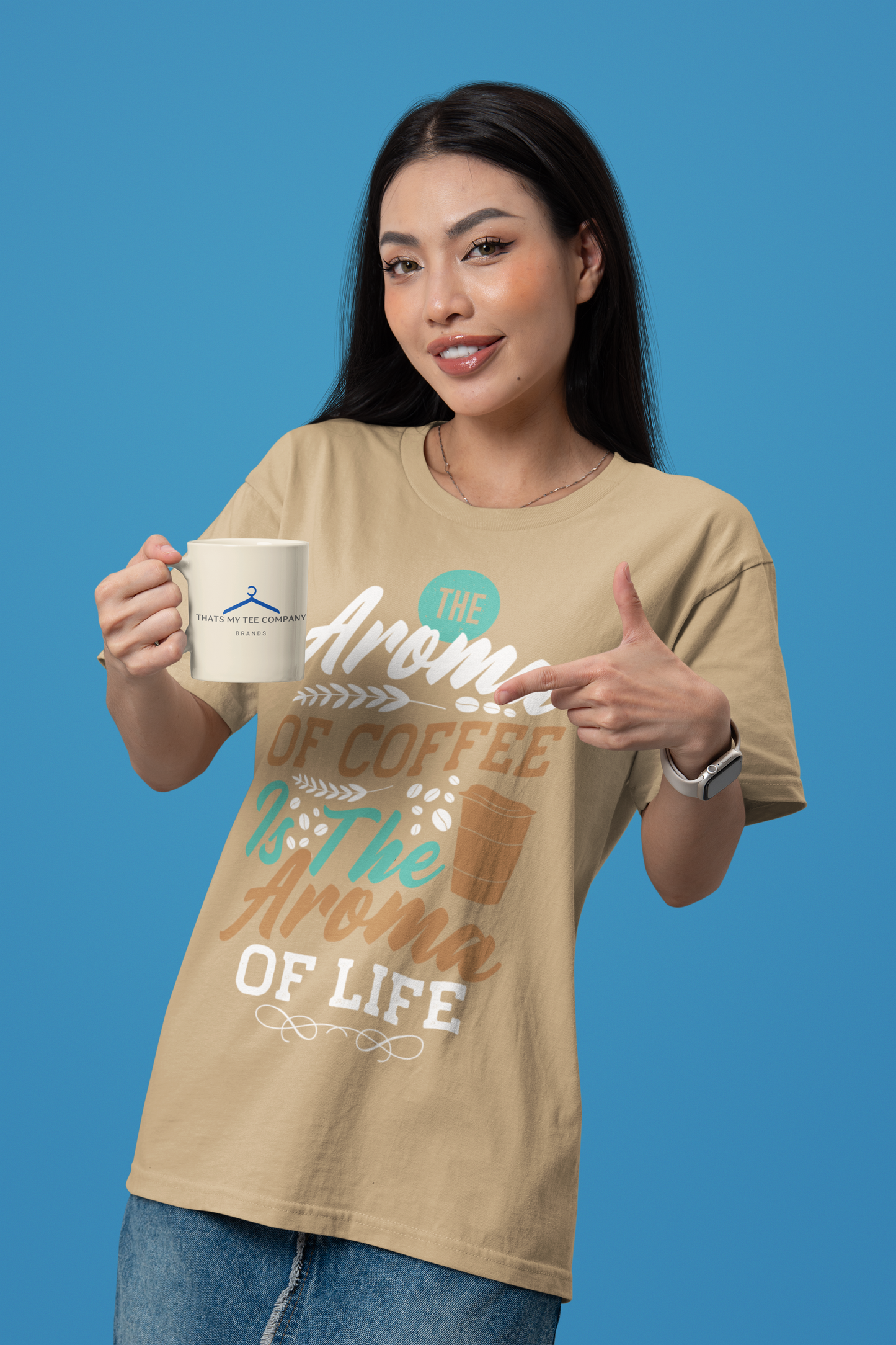 The Aroma of Coffee Is The Aroma of Life - Coffee Tee