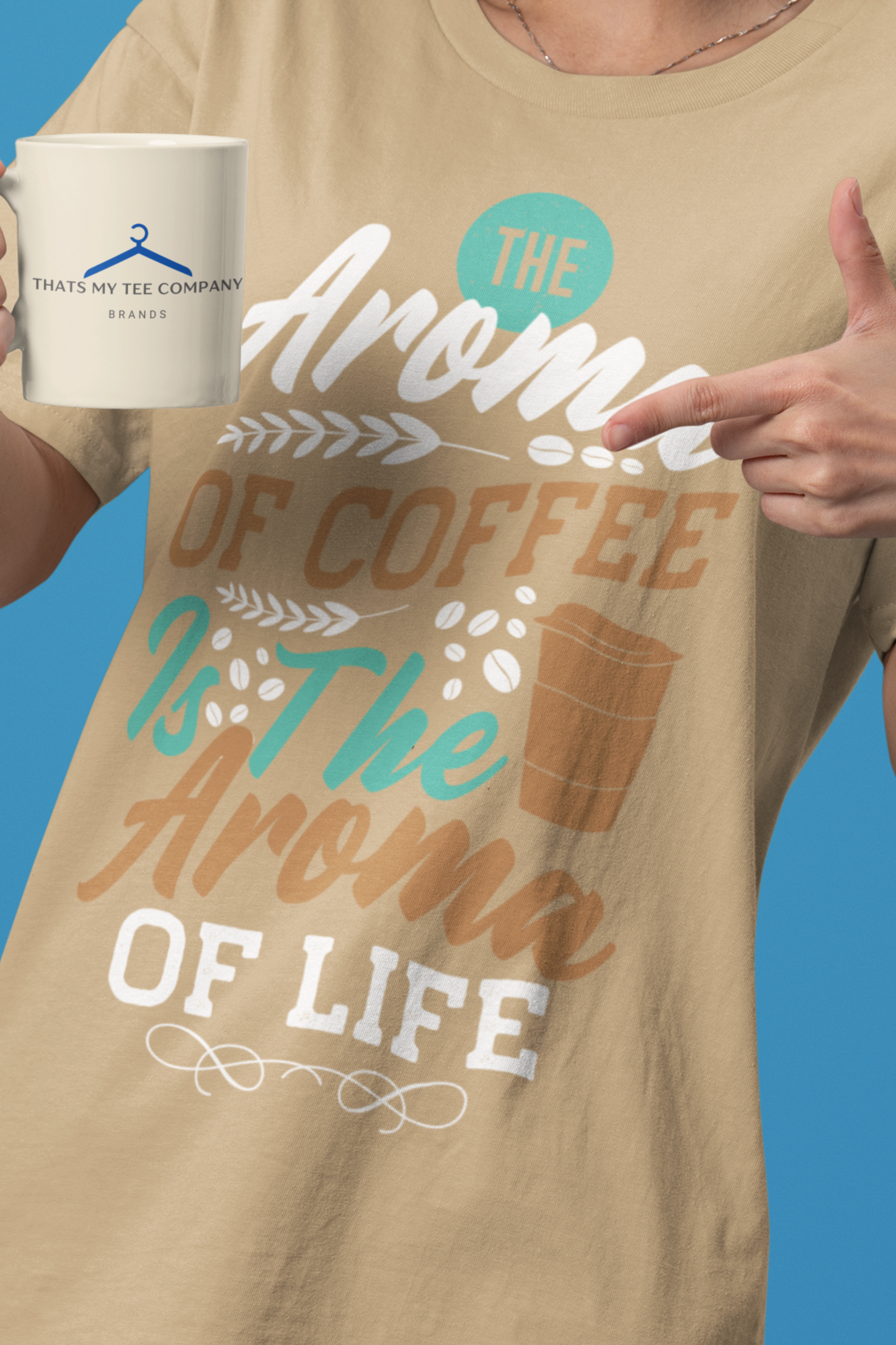 The Aroma of Coffee Is The Aroma of Life - Coffee Tee