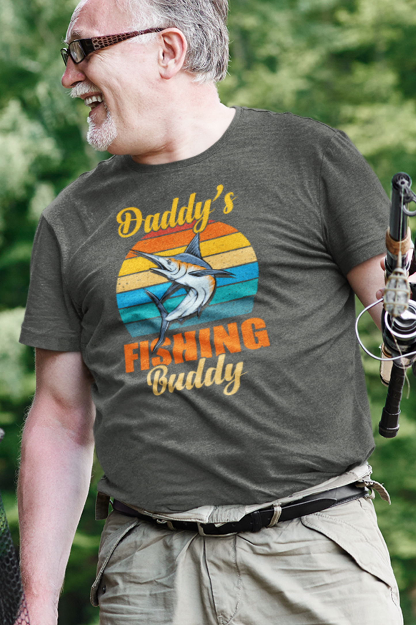 Daddy's Fishing Buddy - Fishing Hobby Tee