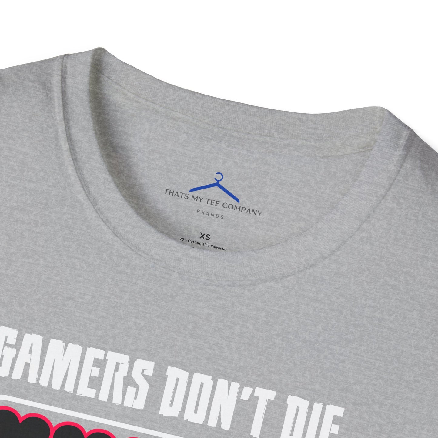 Gamers Don't Die, They Respawn Gamer Tee