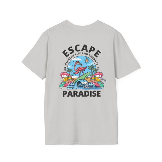 Escape To Paradise - Travel Adventure Graphic Tee