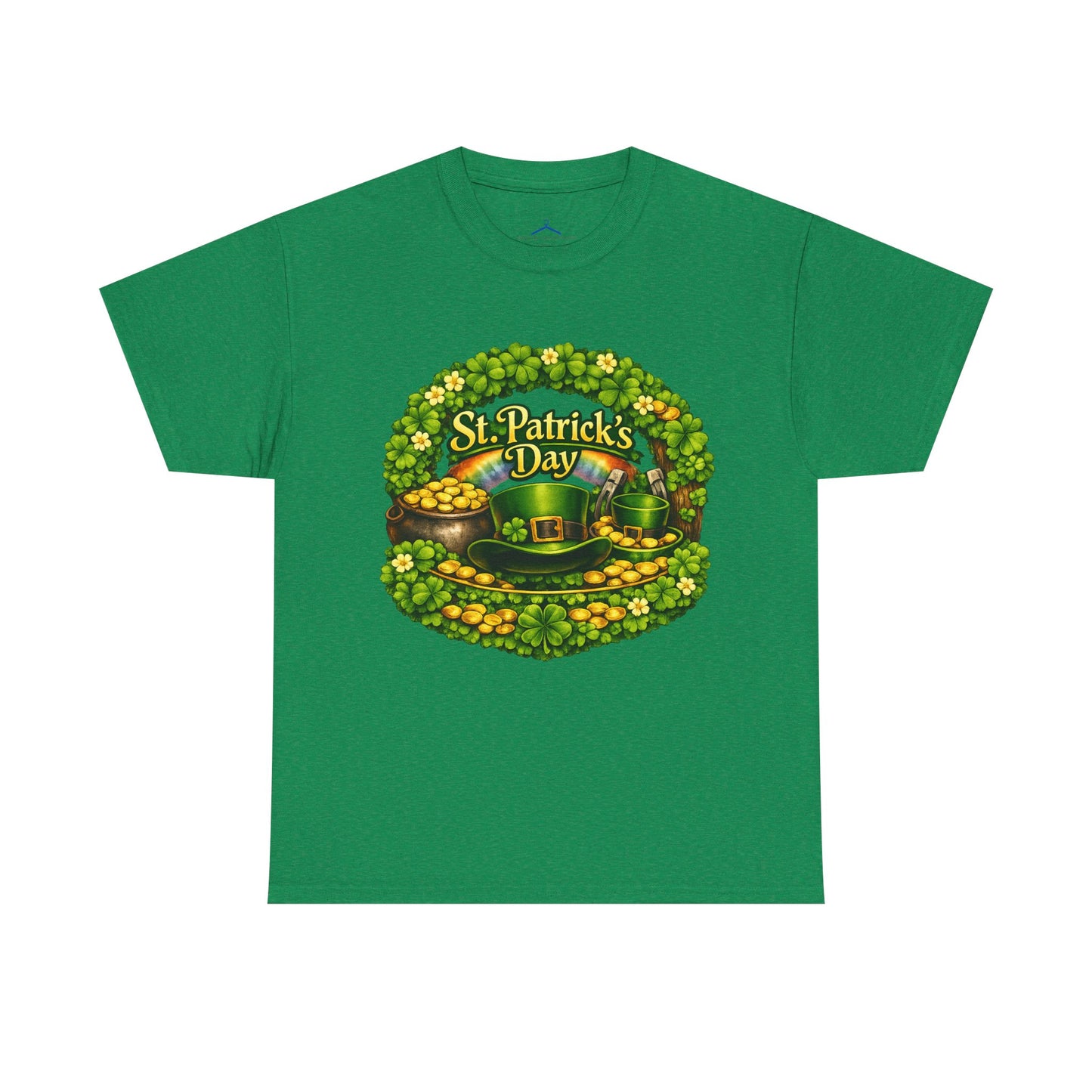 St. Patrick's Day Tee — "Irish Today, Hungover Tomorrow" Shamrock & Pot of Gold Shirt