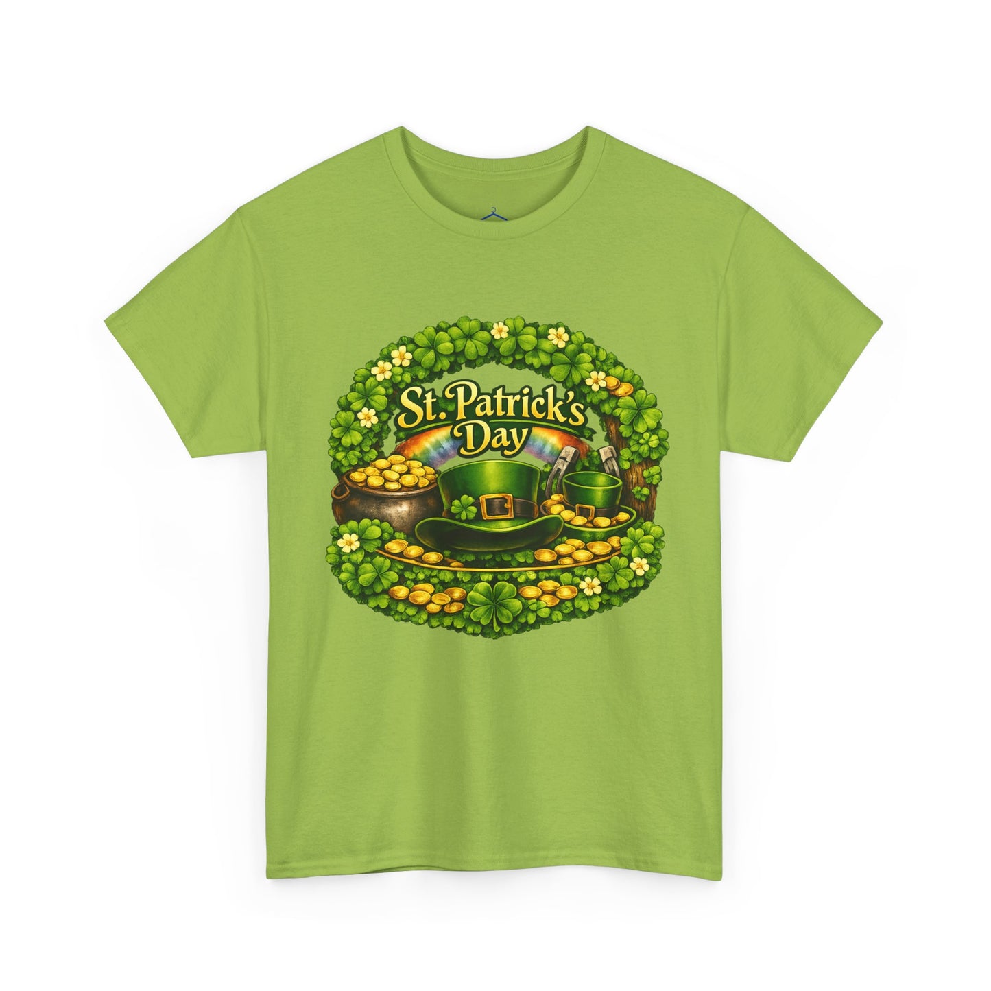 St. Patrick's Day Tee — "Irish Today, Hungover Tomorrow" Shamrock & Pot of Gold Shirt