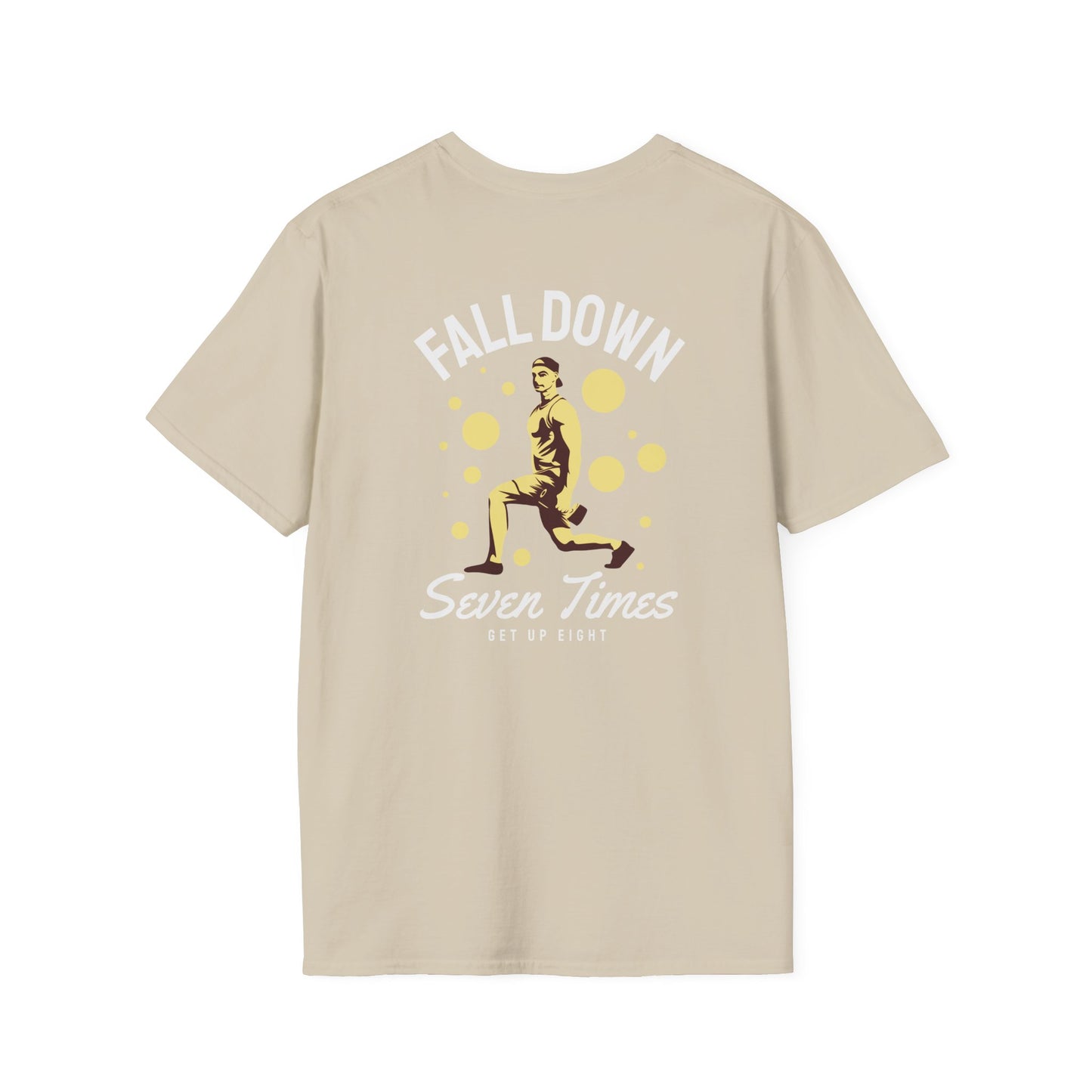 FALLDOWN Seven Times Get Up Eight Fitness T-Shirt