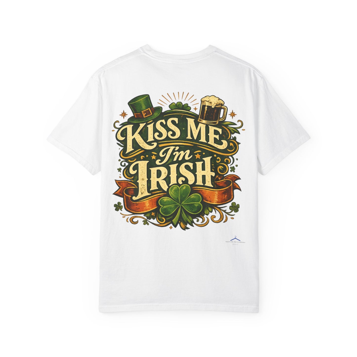 St. Patrick's Day T-Shirt — 'Kiss Me I'm Irish' Leprechaun Girl Graphic Tee
