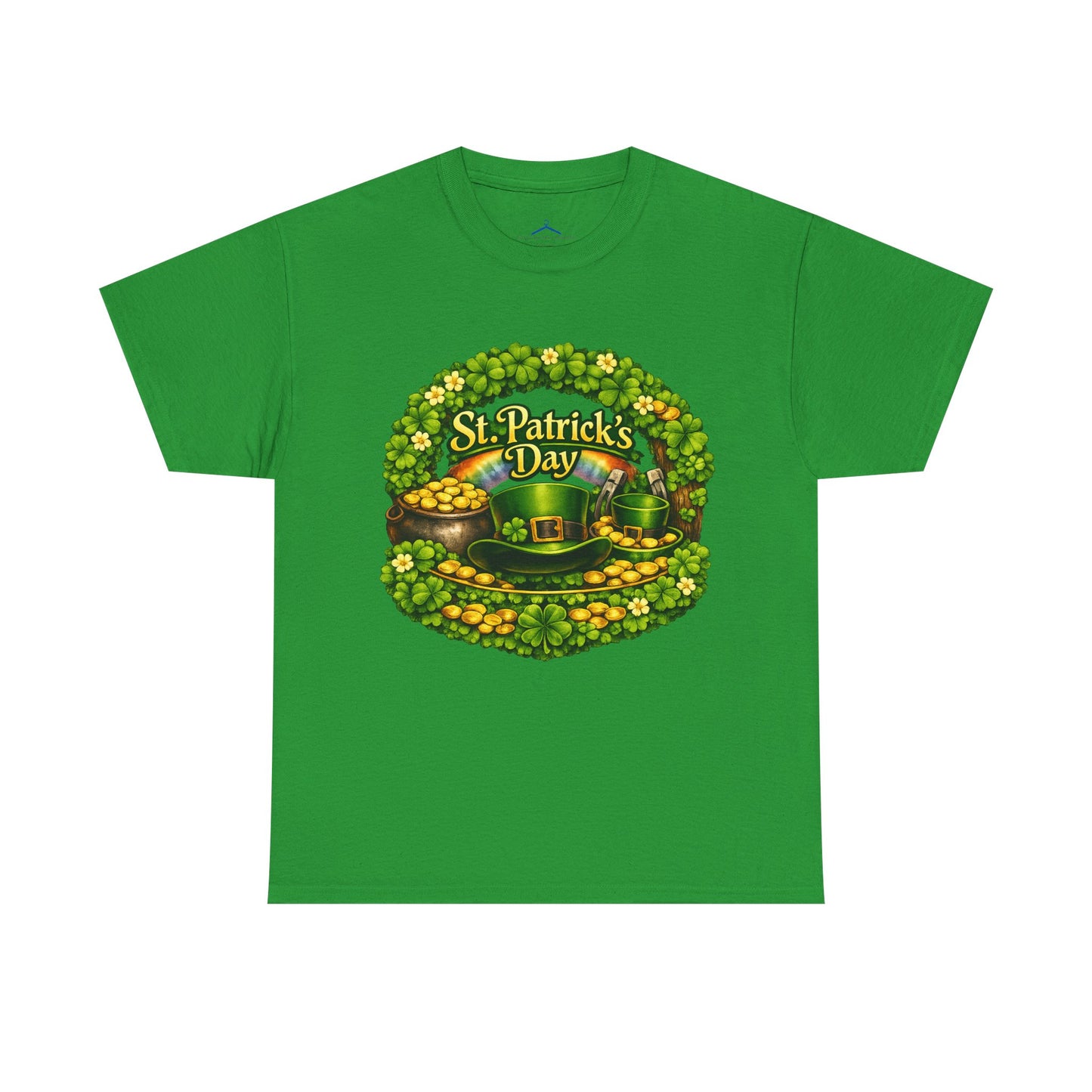 St. Patrick's Day Tee — "Irish Today, Hungover Tomorrow" Shamrock & Pot of Gold Shirt