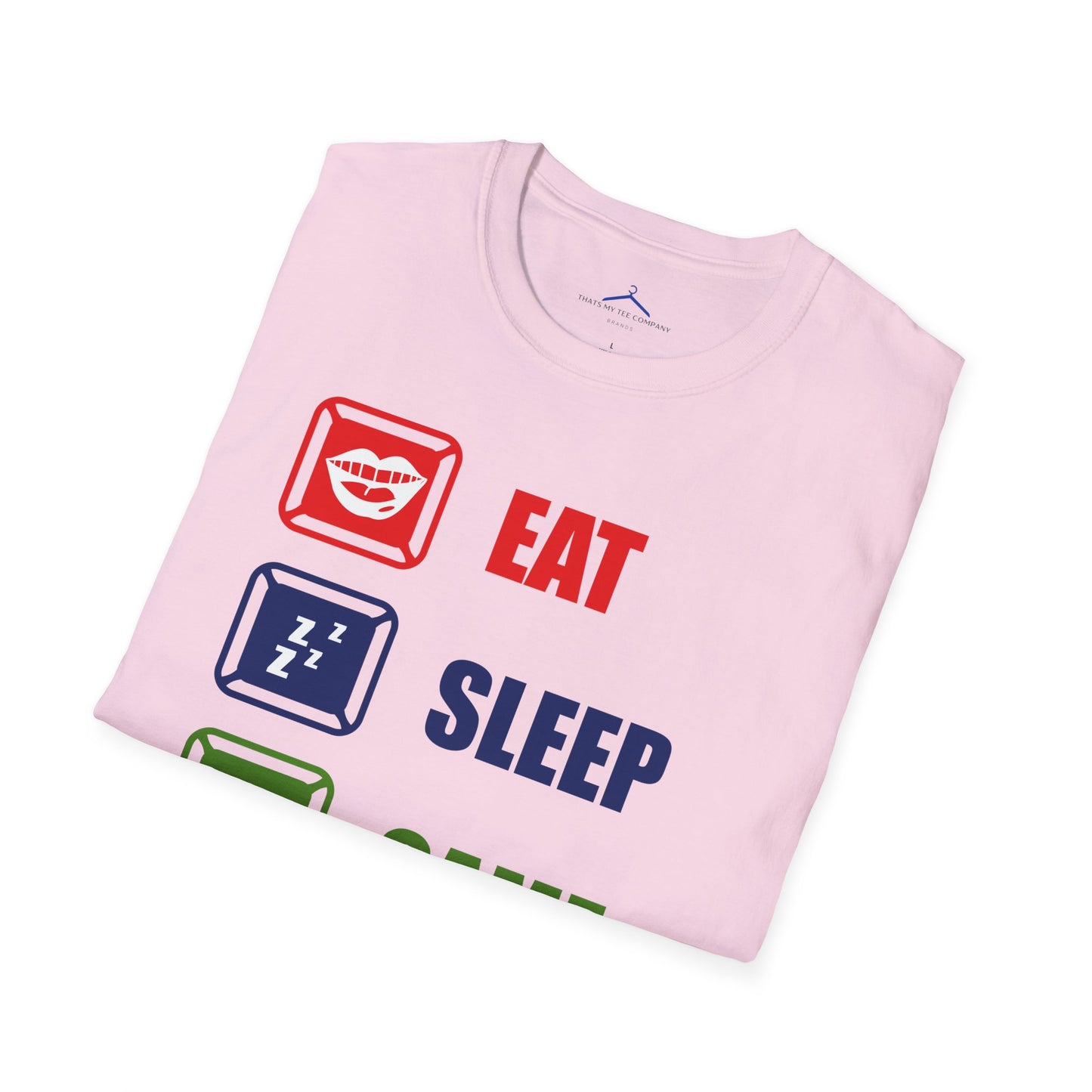 Eat Sleep Game Repeat Gamer Tee