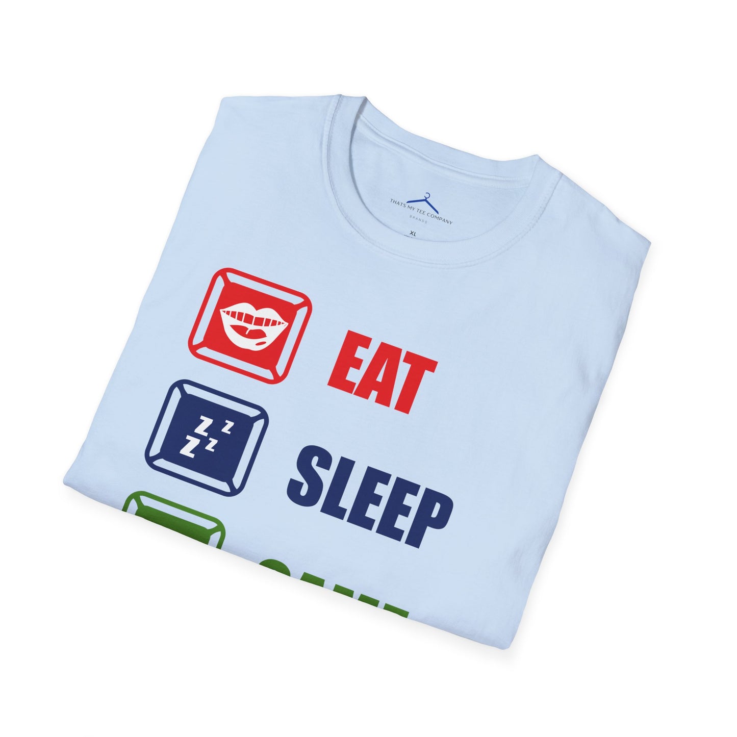 Eat Sleep Game Repeat Gamer Tee