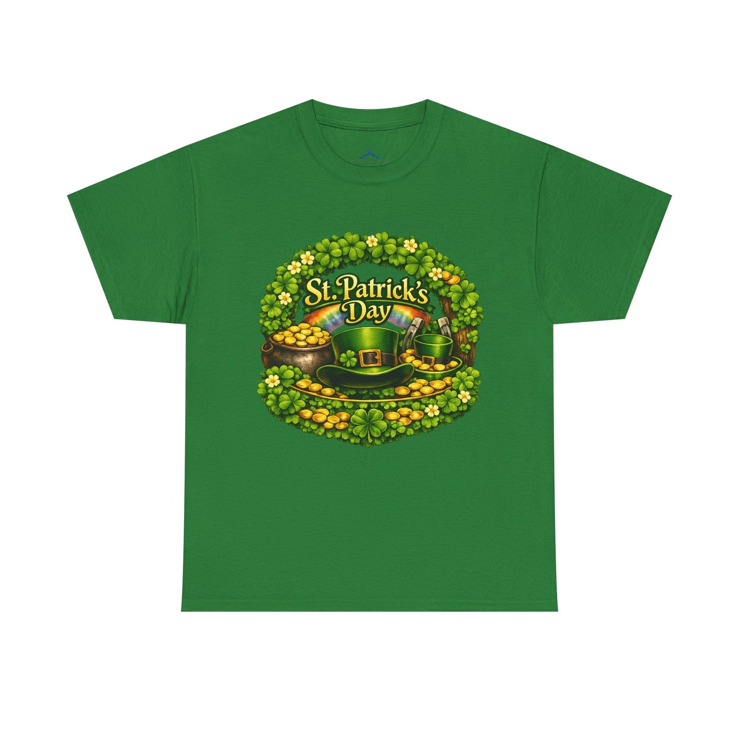 St. Patrick's Day Tee — "Irish Today, Hungover Tomorrow" Shamrock & Pot of Gold Shirt