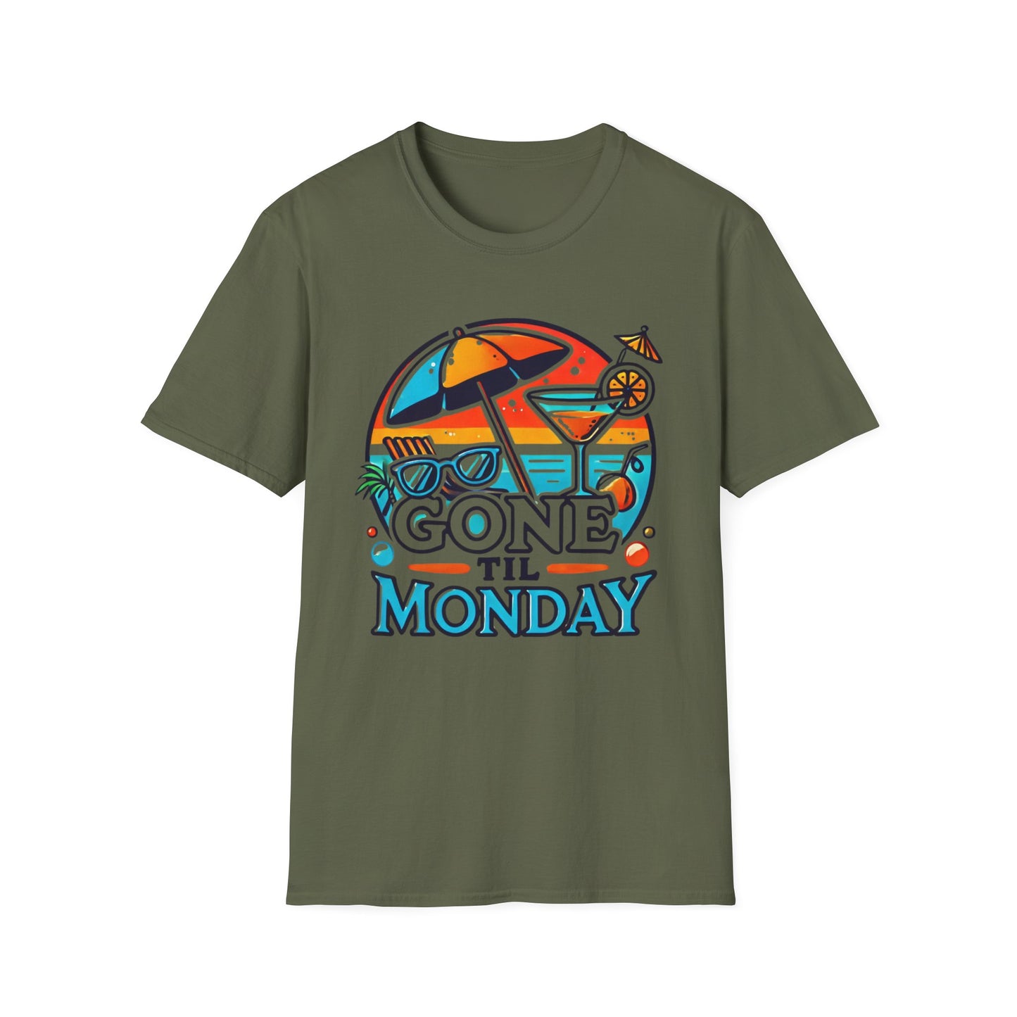 Gone Til Monday - Travel Adventure Graphic Tee