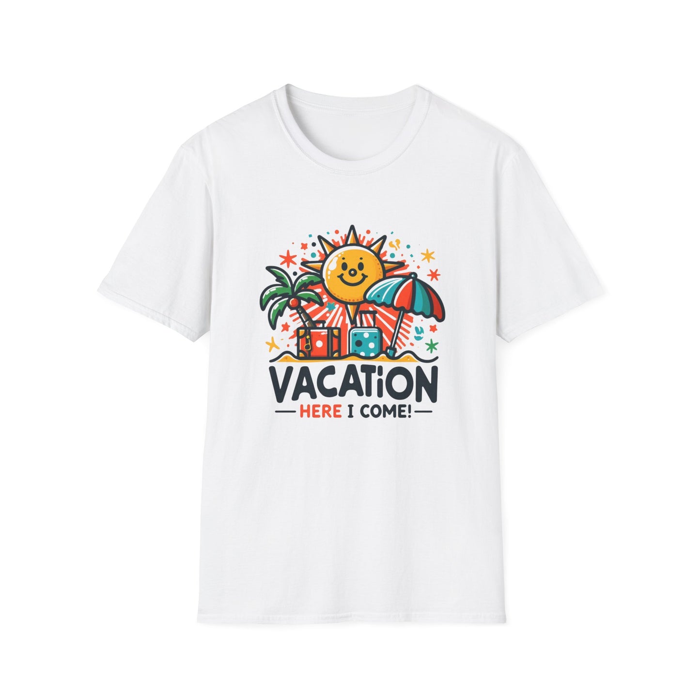 Vacation Here I Come - Travel Adventure Graphic Tee